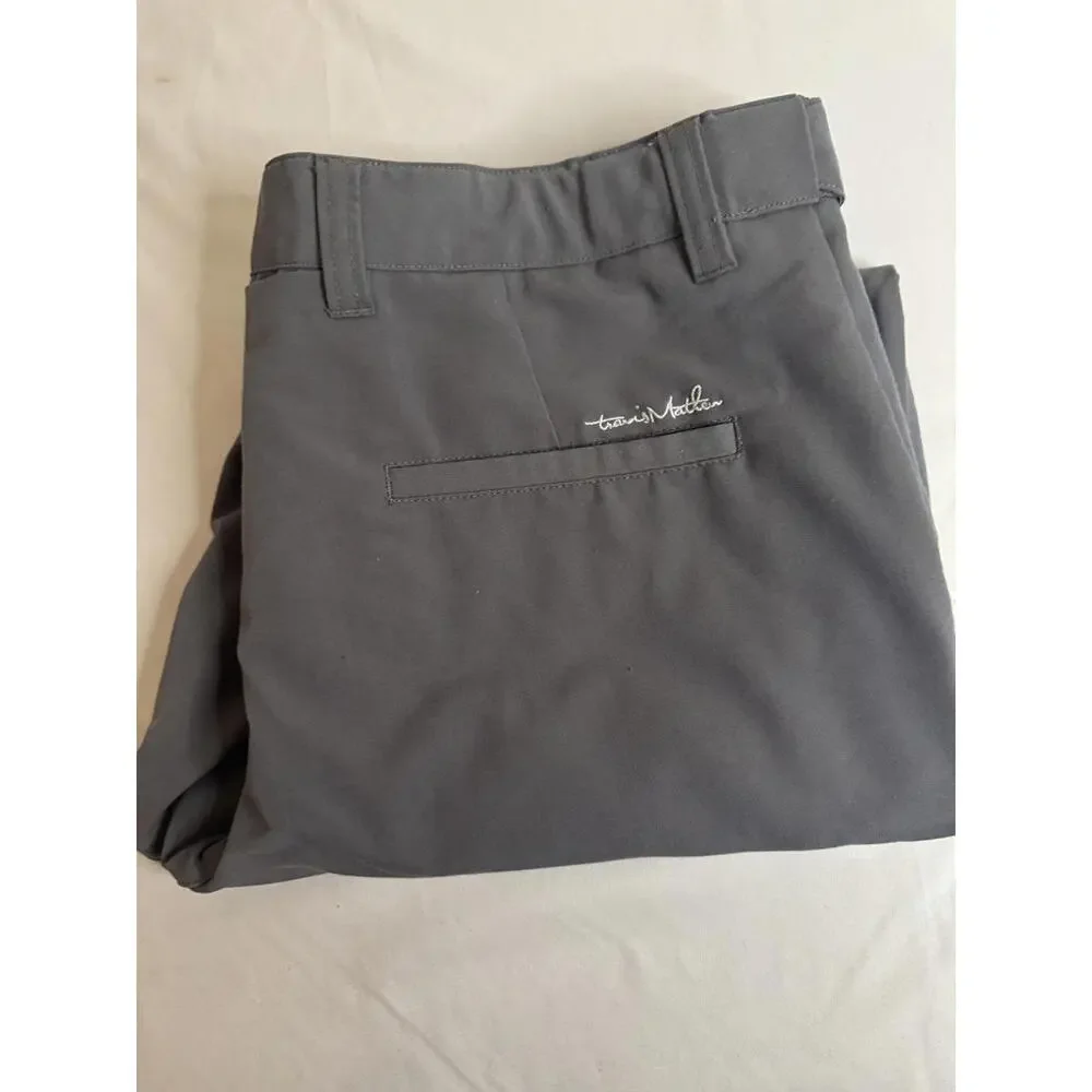 TravisMathew Men’s 36 Performance Stretch Pants‎ Gray Golf Casual Lightweight